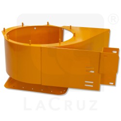 355847 - Caja del ventilador inferior derecho Grégoire G8 y G2 - hierro