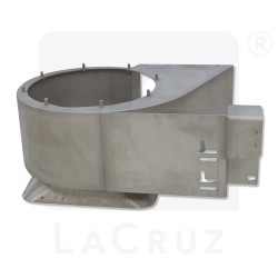 355170 - Caja del ventilador derecha Grégoire - acero inoxidable